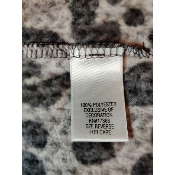 Simply Vera Wang Womens Long‎ Sleeve Pullover Leopard Print Sweater Size XL - Picture 6 of 11